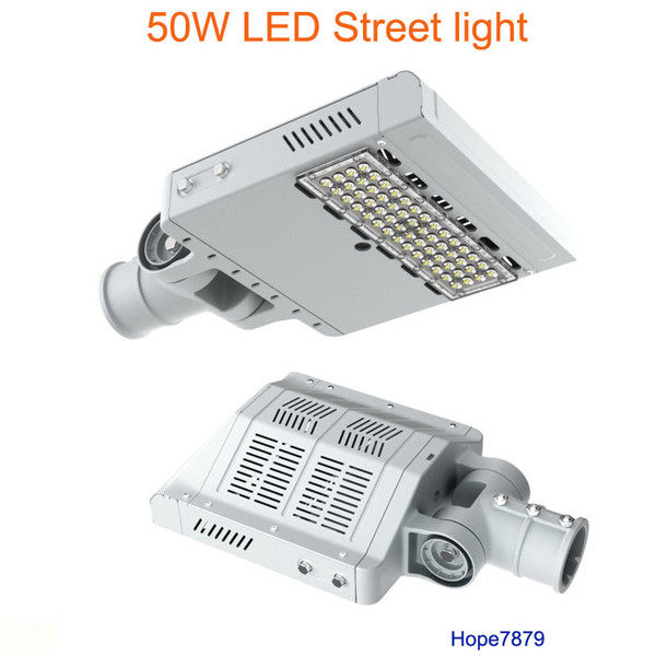 Easy fitting 50W LED street light landscape walkway lighting adjustable angle LED street lamp streetlight lamp match a adapter