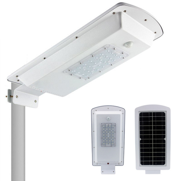 Solar LED Street Light 10W waterproof outdoor lighting PIR Motion Sensor Auto On/Off at Dusk and Dawn