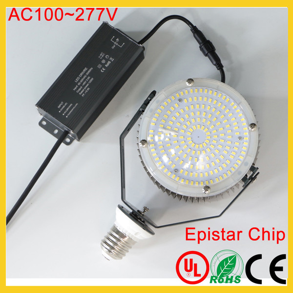 100W 120W 150W 180W 200W E40 led street light retrofit kit led parking lighting wall pack Transparent Len Epistar chip AC100-277V