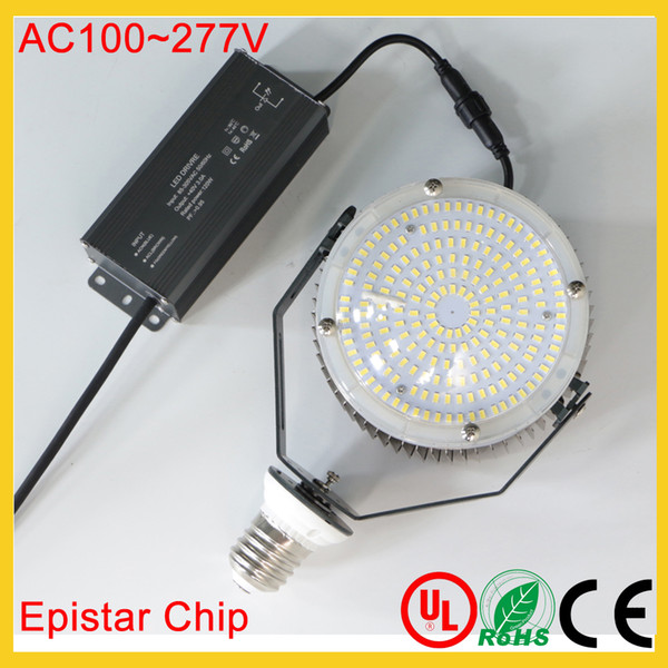 100W 120W 150W 180W 200W E40 led lamps led shoebox retrofit kit wall pack retrofit kits Transparent Len Epistar chip AC100-277V