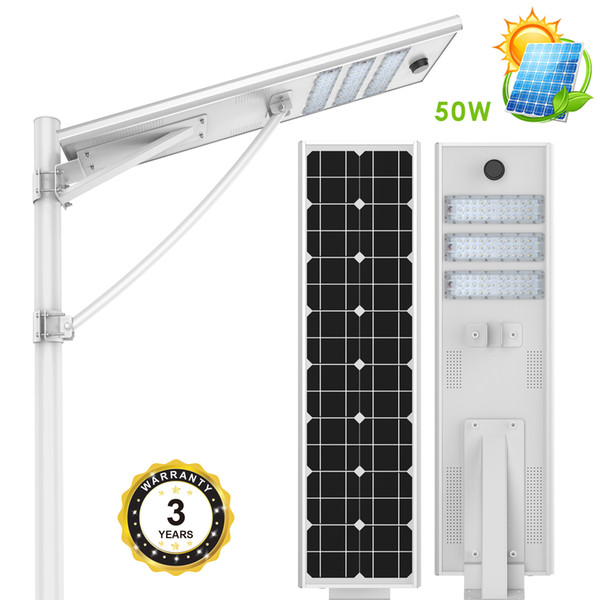 25W 30W 50W 60W 80W 100W intergrated solar outdoor led spotlights streetlight lamp 3years warranty light control body induction