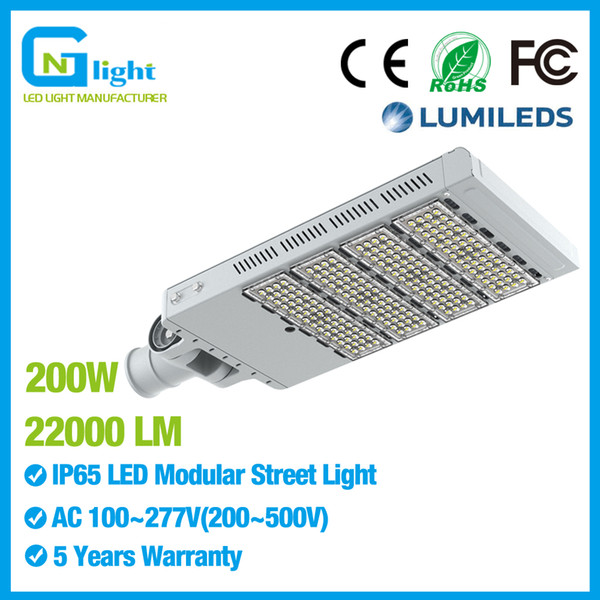 200W LED Shoebox Pole Light Fixture IP65 Outdoor Street Parking Lot Highway Light SMMD3030 6000K Daylight