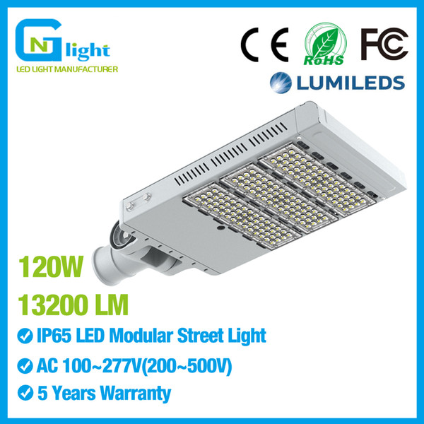 UL DLC 120W LED Street Light 400Watt Shoebox Fixture Parking Lot Pole Lamp 6000K IP65 Waterproof