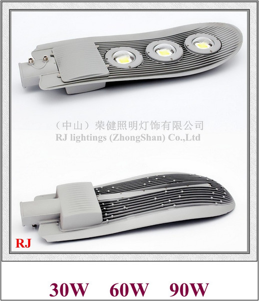 COB LED street light lamp LED road light waterproof 30W / 60W / 90W AC85V-265V input die-cast aluminum snake style RJ-LS-J