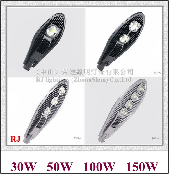 Epistar COB LED street light lamp LED road light IP65 30W / 50W / 100W / 150W AC85-265V 50HZ/60HZ sword style I RJ-LS-A