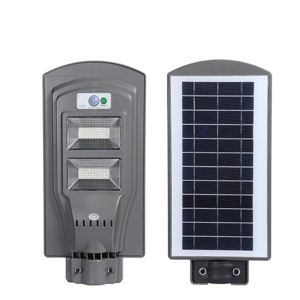 waterproof ip65 Outdoor lighting LED Solar Integrated Street Light Body Radar Sensor Road Light 20w 40w 60w Rural Construction Lighting