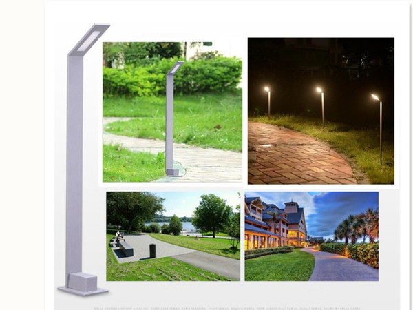 4pcs AC85-265V 80CM Height Fashion SIMPLE Waterproof Aluminum 5W LED Street Garden Cottage Yard Road Path Light Lawn Lamp Landscape Lighting