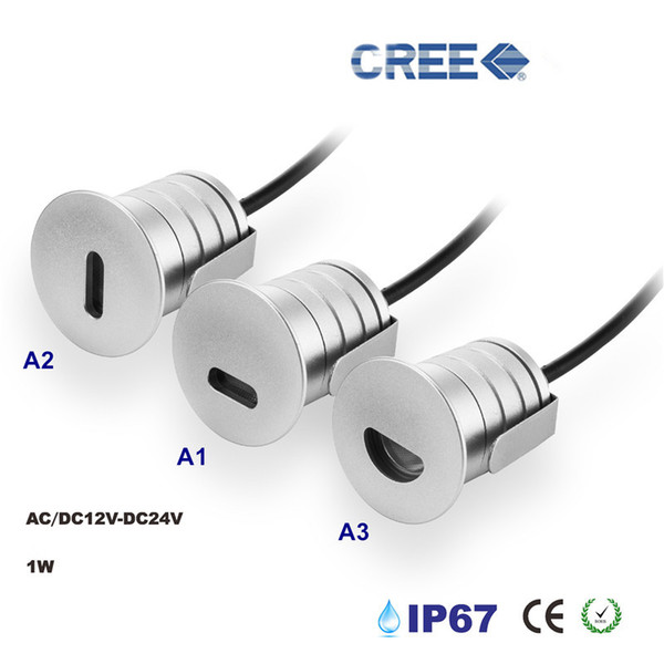 1W LED step Light, Recessed Wall Light with IP67 Waterproof , Outdoor Step 12-24V input, Deck Floor Light Staircase Lighting Kit 2pcs/lot