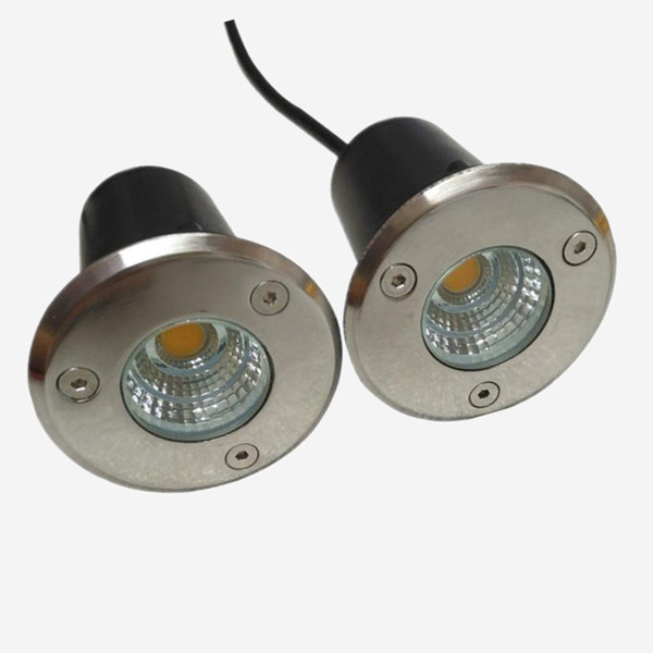 free shipping High Quality 5W Round COB LED underground light Buried lighting DC12V OR AC85V-265V IP67 Wholesale