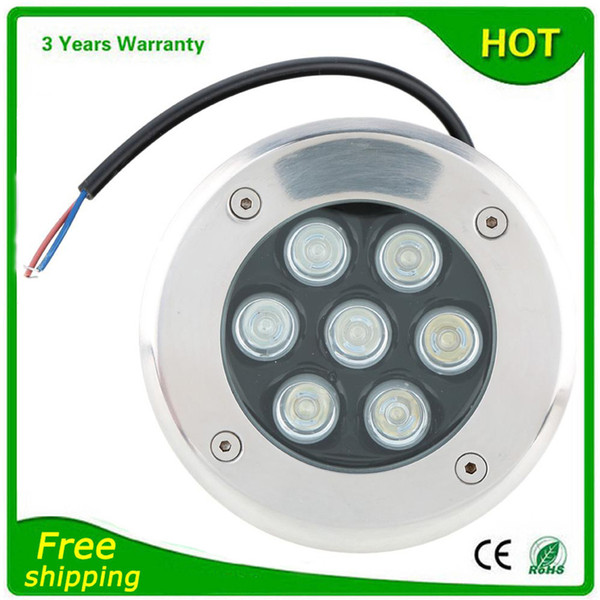 RGB LED Underground Light 7W LED Buried Lighting Floodlight RGB 16 Color Change Wall Washer 6pcs 85-265V 24V Warranty 3 Years