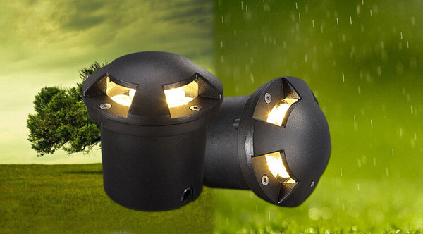 Wholesale Factory Sale 6x1W LED Underground lamps Waterproof 6W LED Outdoor lighting AC85-265V 12pcs/lot Free shipping