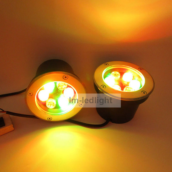 6pcs/lot Underground led light 6W RGB led buried light pink yellow white garden lights outdoor 85-265V refletor led free ship
