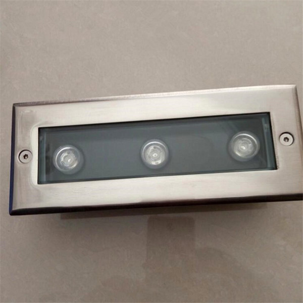 square led deck light 3W 85-265V stainless steel 30pcs Bridgelux grondspot rgb warm white day white cold white blue yellow tuinverlichting