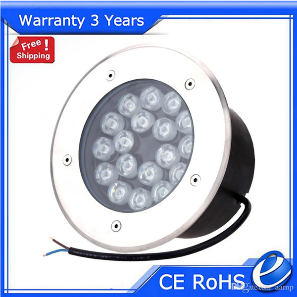 18W LED Underground Light RGB Buried Lighting Outdoor Floodlight RGB/W/R/G/B/Y/WW 10pcs 85-265V 24V Warranty 3 Years