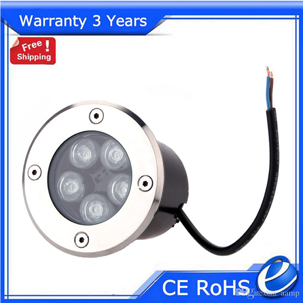 6W LED Underground Light RGB Buried Lights Outdoor Floodlight RGB W R G B Y WW 10pcs 85-265V 24V Warranty 3 Years