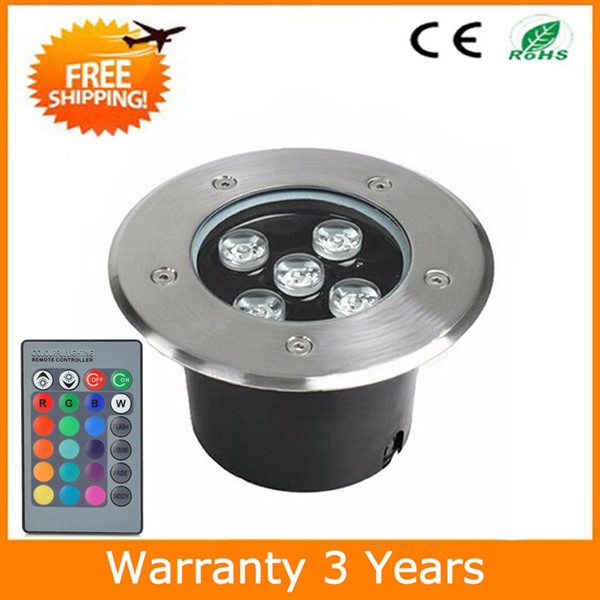 LED Underground Light RGB LED Buried Lamp Lighting Floodlight RGB Remote Color Change 5W 7W 12W 18W 36W 4pcs Warranty 3 Years