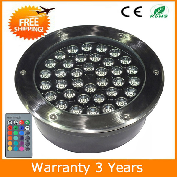 36W LED Underground Light RGB LED Buried Lamp Lighting Floodlight RGB Remote 16 Colors Change 4pcs Warranty 3 Years CE RoHS