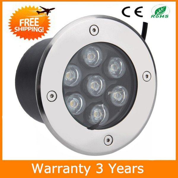 LED Underground Light RGB 7W LED Buried Lamp Lighting Flood Light RGB W R G B Y WW 8pcs Warranty 3 Years CE