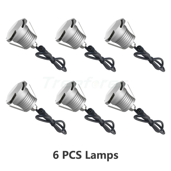 6PCS IP67 DC12V 3W Waterproof Side Light Underground Light Mini LED Walkway Big Market Park Bridges Buried Lamps With CE Rose