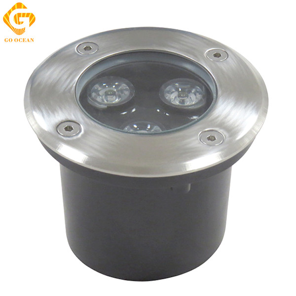 GO OCEAN Buried Floor LED Underground Light 3W 12V 24V Recessed Deck Yard Landscape Lamp Outdoor Lighting