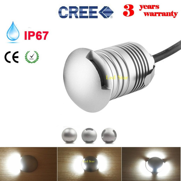 Low Voltage LED Deck Light 12V 24V IP67 3W Waterproof Underground Buried Lamp laminate flooring Outdoor Garden Ground Lights LED