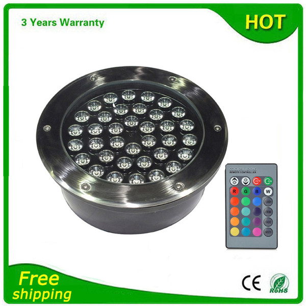 LED Buried Lighting RGB LED Underground Light Floodlight RGB Remote16 Color Change Wall Washer 36W 6pcs 85-265V 24V Warranty 3 Years