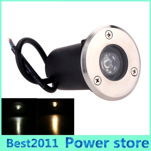 Epistar Waterproof 1W LED Underground Lamp Floor buried LED Light Warm White/Cold White/Red/Green/Blue/Yellow AC85-265V