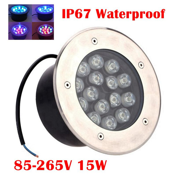 Umlight1688 15W Underground Round Led Outdoor Light Landscape Light Waterproof Super Bright Flood Light W/WW/R/G/B/RGB