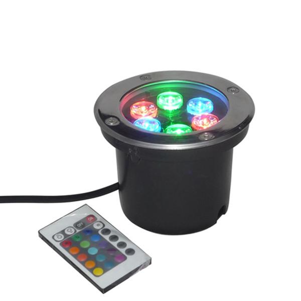 IP67 Waterproof AC85~265V Voltage Input 6W LED Underground Light Stainless Steel, Warm White/White/RGB Color Available