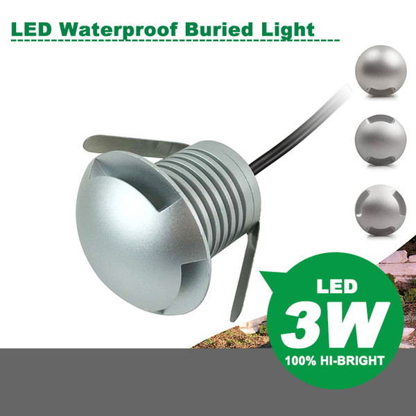 Mini LED Waterproof Buried Light 3W DC12V Spotlight Wall light Garden Light Lawn Lights saving lamp Warm white Nature white Cold white