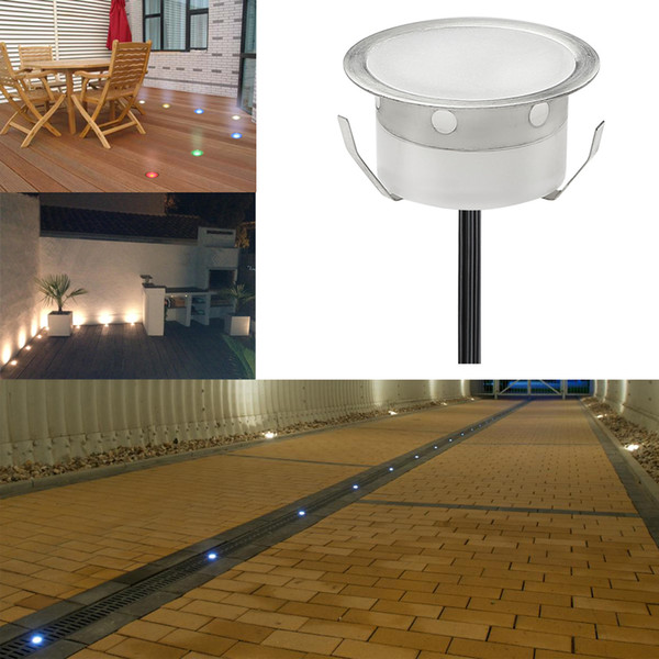 Wholesale- Outdoor Colour Changing Remote-controlled LED Garden Decking Lamps Stair Lighting Kit 30pcs Underground Light Exterior Step