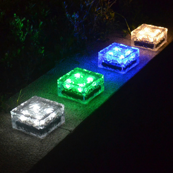 LED Solar Lamps Waterproof Outdoor LED Solar Lights Glass LED Landscape Garden Path Light Garden Solar Light Lawn Light