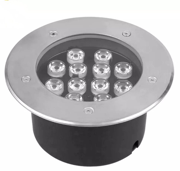 GO OCEAN 12W Led Underground Light 12V IP67 Waterproof Ground Buried Lamp Project Landscape Lights Engineering Light Outdoor Garden Light LF