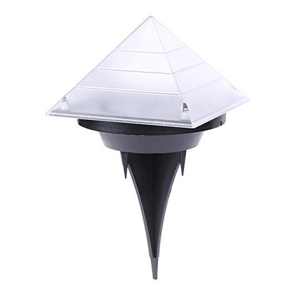 BRELONG IP65 Waterproof LED Pyramid Solar Buried Ground Garden Sensor Night Light Landscape Lawn Yard Stair Decoration Outdoor Lamp