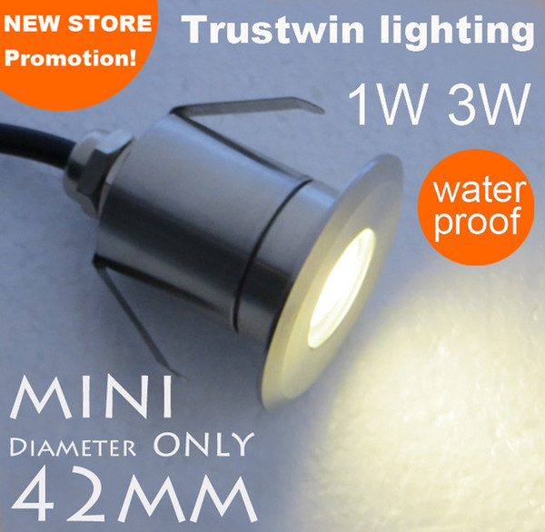 Waterproof12V 24V 110V 220V mini LED underground Lamp light 1W LED buried light LED inground floor light 1W