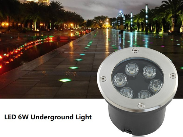 6W Waterproof Outdoor LED Spot Light for Garden Ground Path Floor Underground Buried Yard AC85-265V IP67