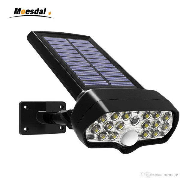 MOESDAL 17 LED solar light Shark outdoor lighting Solar Lamp IP65 Waterproof wall lamp Floodlights Outdoor solar garden Streetlight lamp