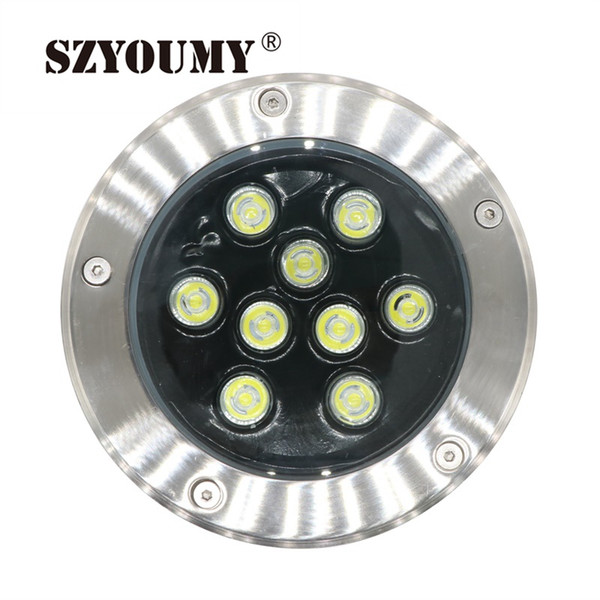 SZYOUMY LED Underground Light 9W Buried Recessed Floor Ground Yard Path Landscape Lamp Outdoor Lighting 5PCS