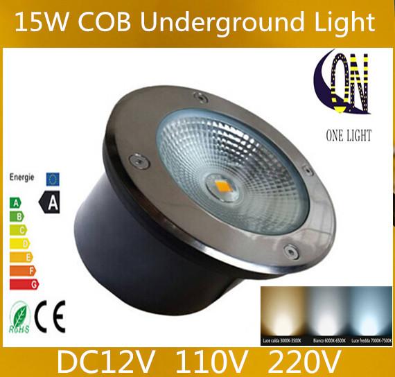 wholesale 15W COB Led Underground Lamp led underground light waterproof IP68 AC85V-265V CE&RoHS warm or cold white