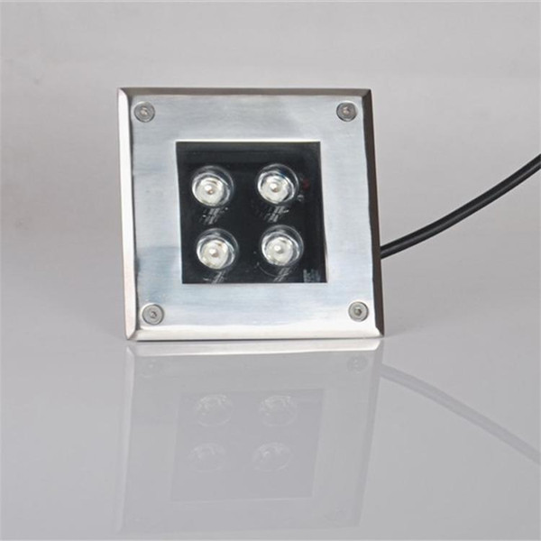 Colorful Lighting Square 4W Buried Light IP67 4w Underground Lamps Waterproof Outdoor Lawn Lights AC 24V Free Shipping