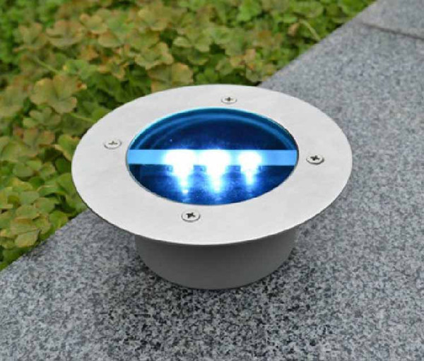 Solar Lawn Lamp Villa Lights Streetlight IP67 Stainless Steel Aluminum Outdoor Underground Light Buried Light Warm/Cold White Free Shipping