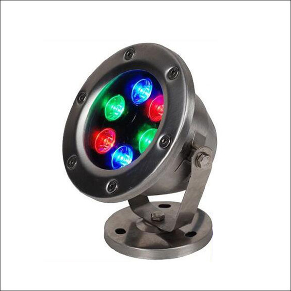 Stainless huosing IP68 LED RGB underwater light landscape lamp for pond pool fountain plaza waterproof outdoor light