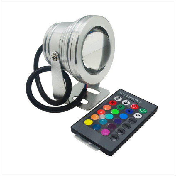 10W RGB LED underwater light IP68 aluminum housing AC DC 12V LED lights waterproof landscape lights