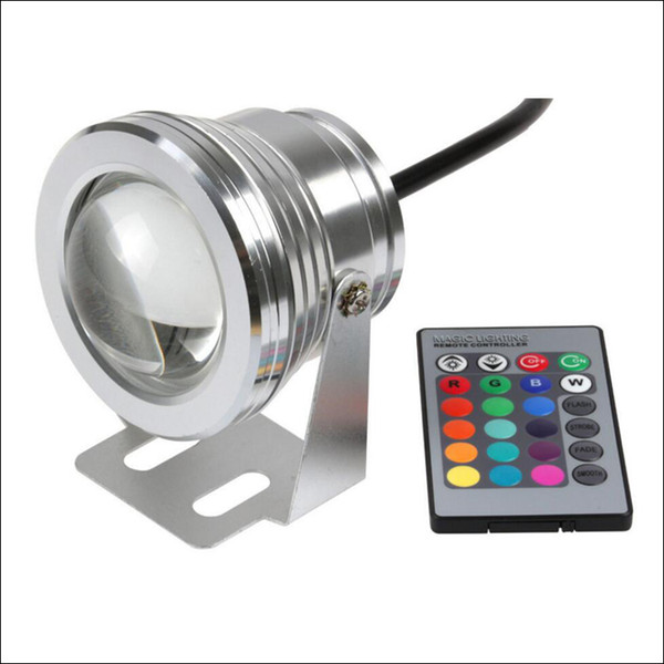 Fountain plaze using 10W RGB LED underwater light LED lights with corlor changing aluminum housing IP68