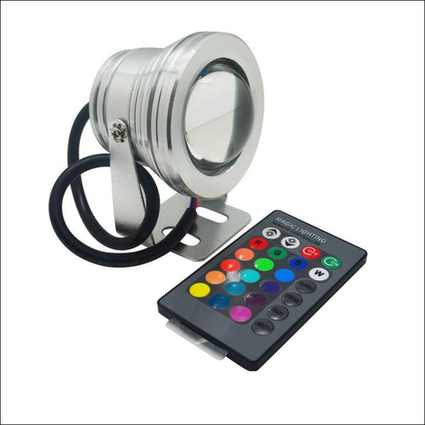 LED spotlight 10W RGB LED underwater light Landscape LED lights IP68 aluminum housing AC DC 12V