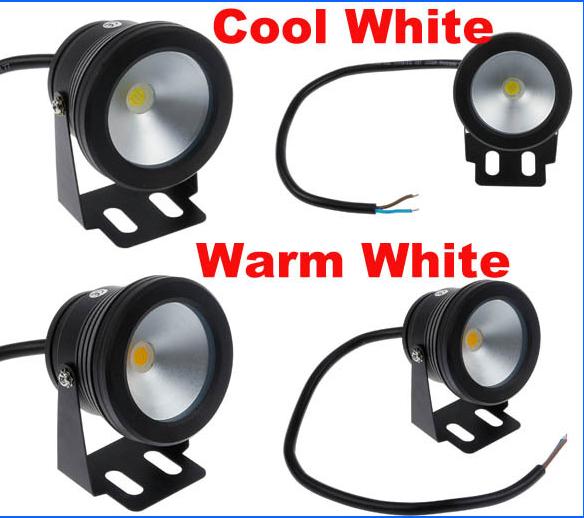 Waterproof IP68 12V 10W led floodlights warm cool white LED Underwater Lights Flood Pond for fountain lights