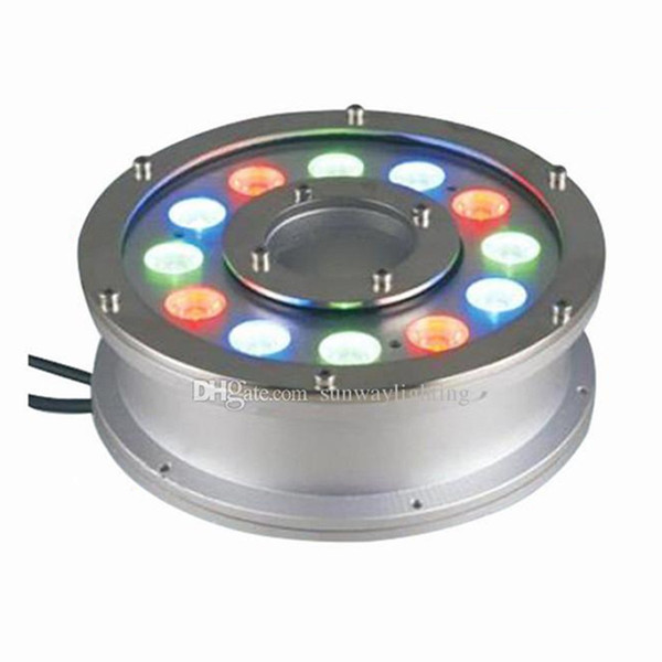 Underwater Fountain Light RGB LED 6W 9W 12W 15W 18W IP68 LED light swimming pool Lamps LED fountain lights with RF remote Controller