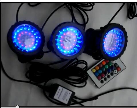 led aquarium light RGB Submersible Spotlights Garden Pond Pool Underwater Bulb fish tank lamp EU UK US AU Plug