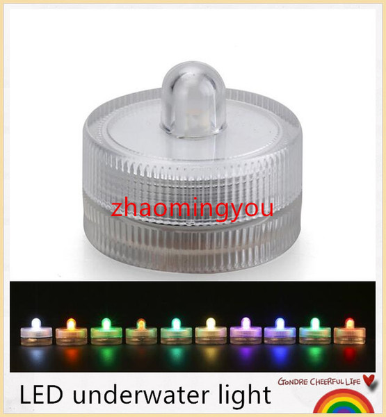 100pcs/lot 100% Waterproof LED Tea Light For Wedding Party Events Holidays Floral Arrangement Decoration Submersible LED Light