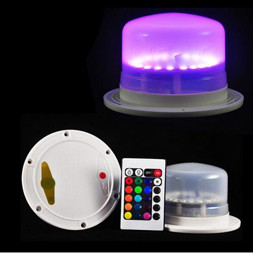 2019 LED Furniture Lighting Battery Rechargeable Led Bulb RGB w Under Water Lighting Remote Control Waterproof IP68 Swimming Pool Lights